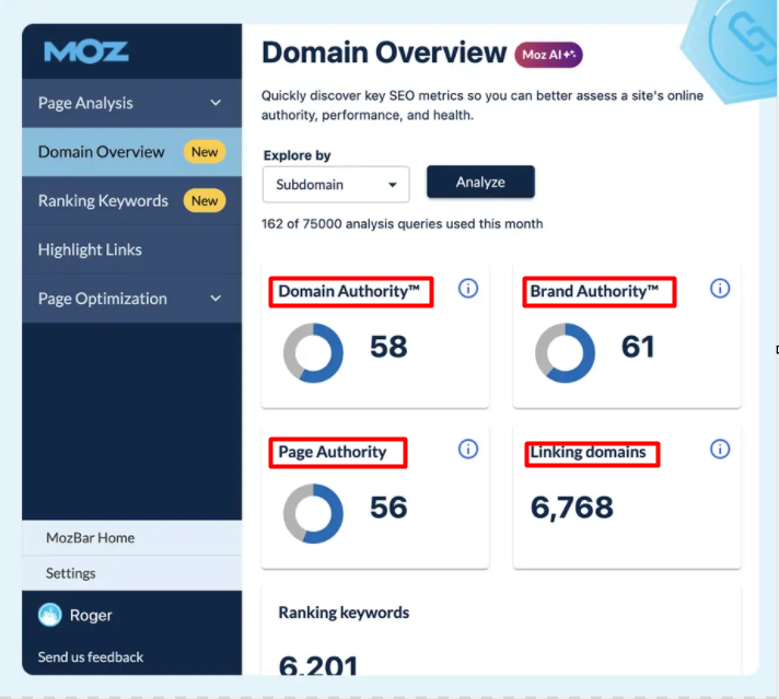 Moz Chrome Extension Review 2025: Boost Your SEO with MozBar’s Powerful Features 2 Moz Chrome Extension interface screenshot