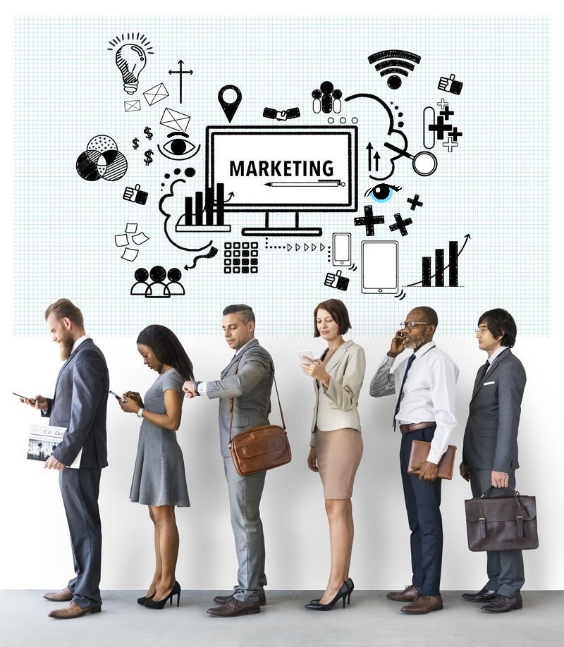 What is a Marketing Agency? A Complete Beginner’s Guide 2025 2 Digital marketing concept on computer screen with icons and symbols representing online promotion in 2025